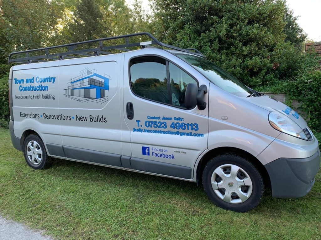 Town and Country Construction Branded Van